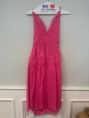 Hello Molly Pink V-Neck Maxi Dress